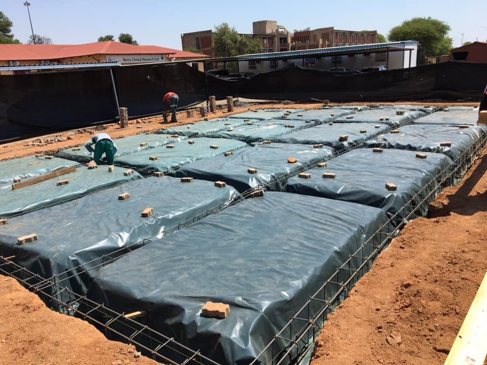 Rib-and-block slab preparation for clinic build
